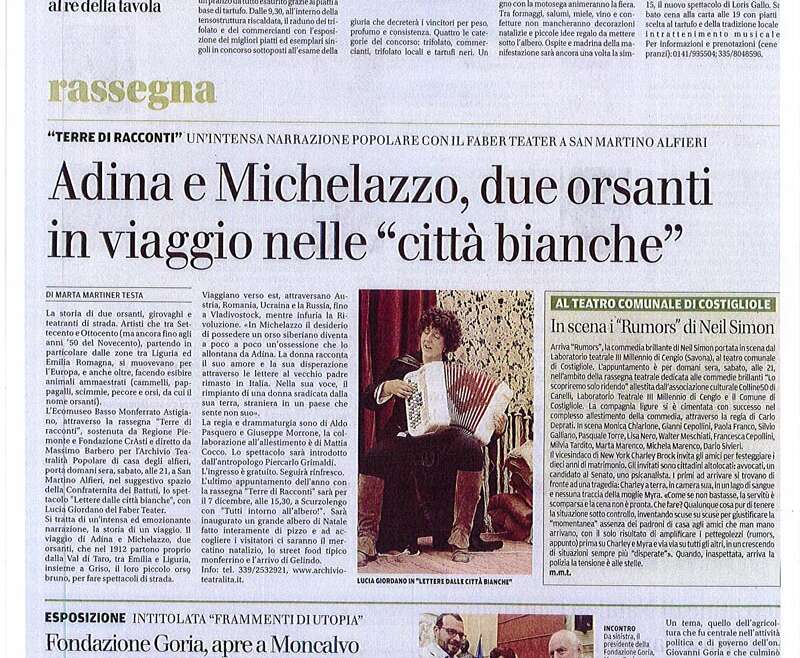 26/11/19 La Nuova Provincia